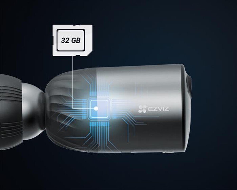 "EZVIZ - Telecamera senza fili a batteria 4MP-Black"