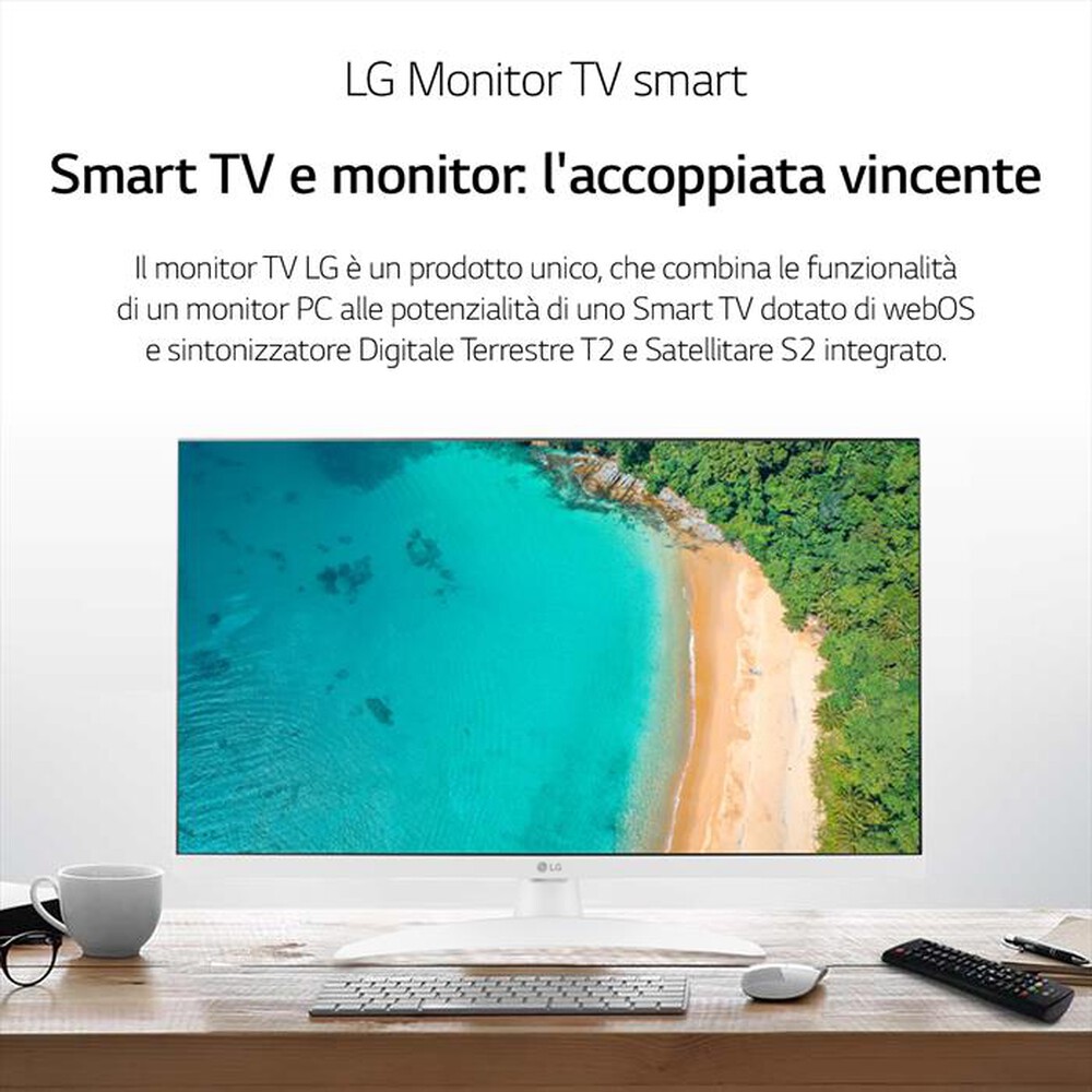 "LG - TV LED FHD 27\" 27TQ615S-WZ.API-Bianco"