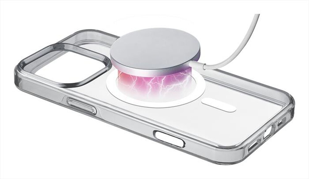 "CELLULARLINE - Cover GLOSS MAG per iPhone 16 Pro-Transparent"