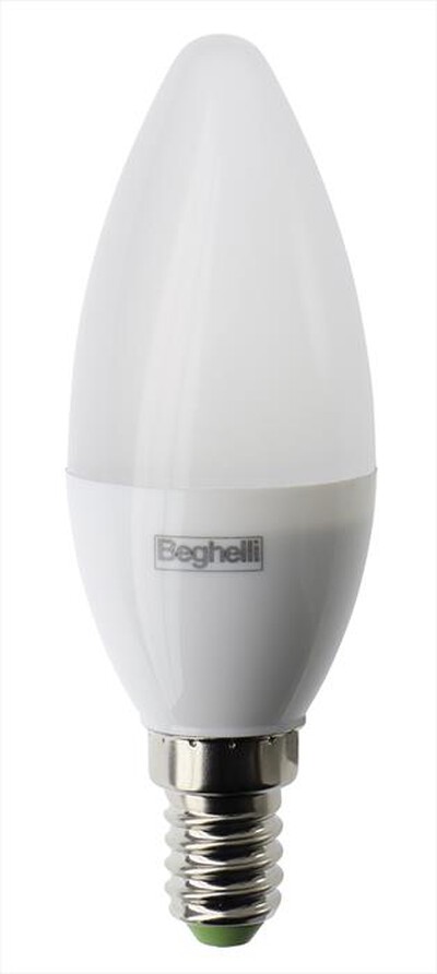 BEGHELLI - Lampada a LED LITELED.6 OLIVA LUCE CALDA 4PZ.-BIANCO