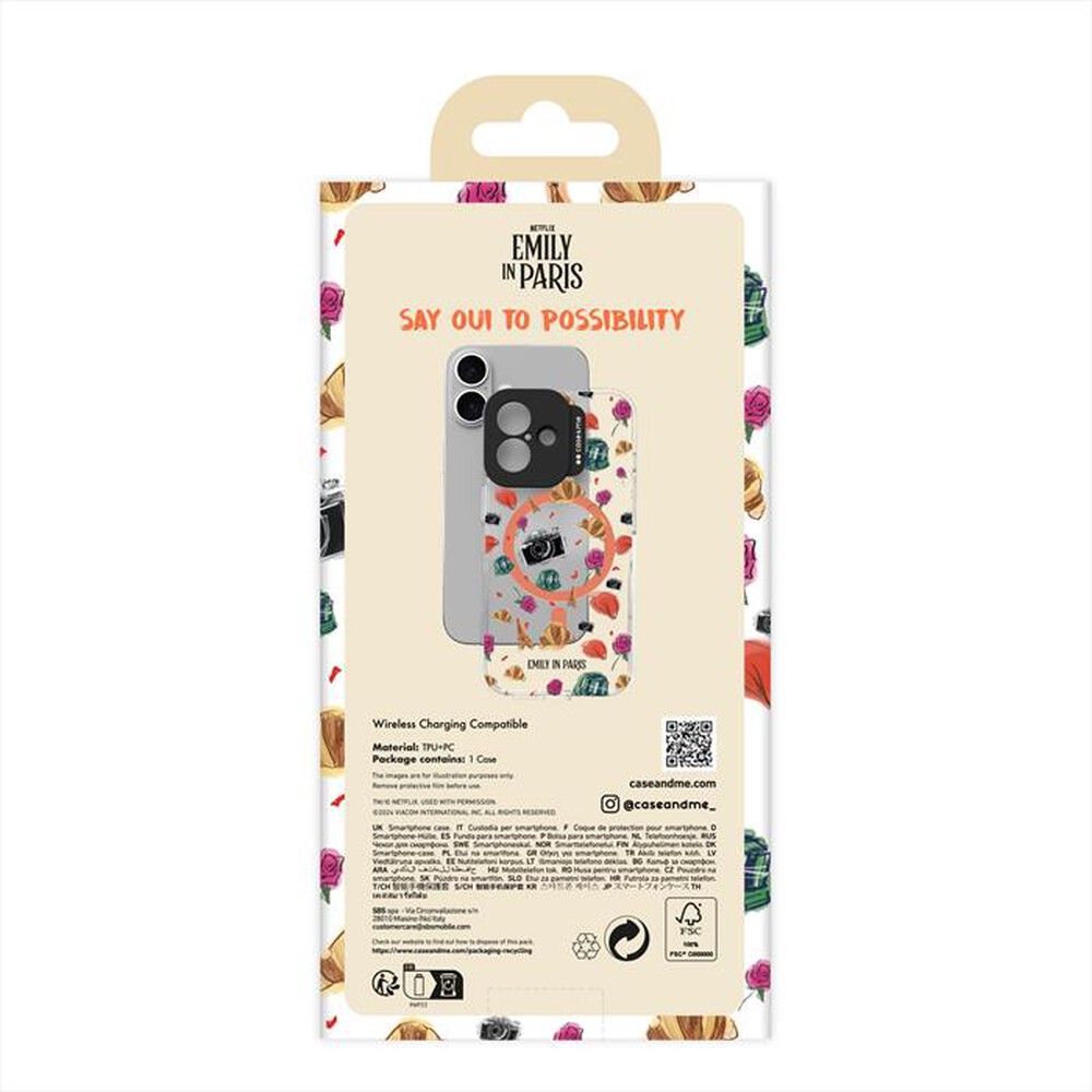 "CASEME - Cover Magsafe CMEMIPCOVMIP16611 iPhone 16-Pattern"