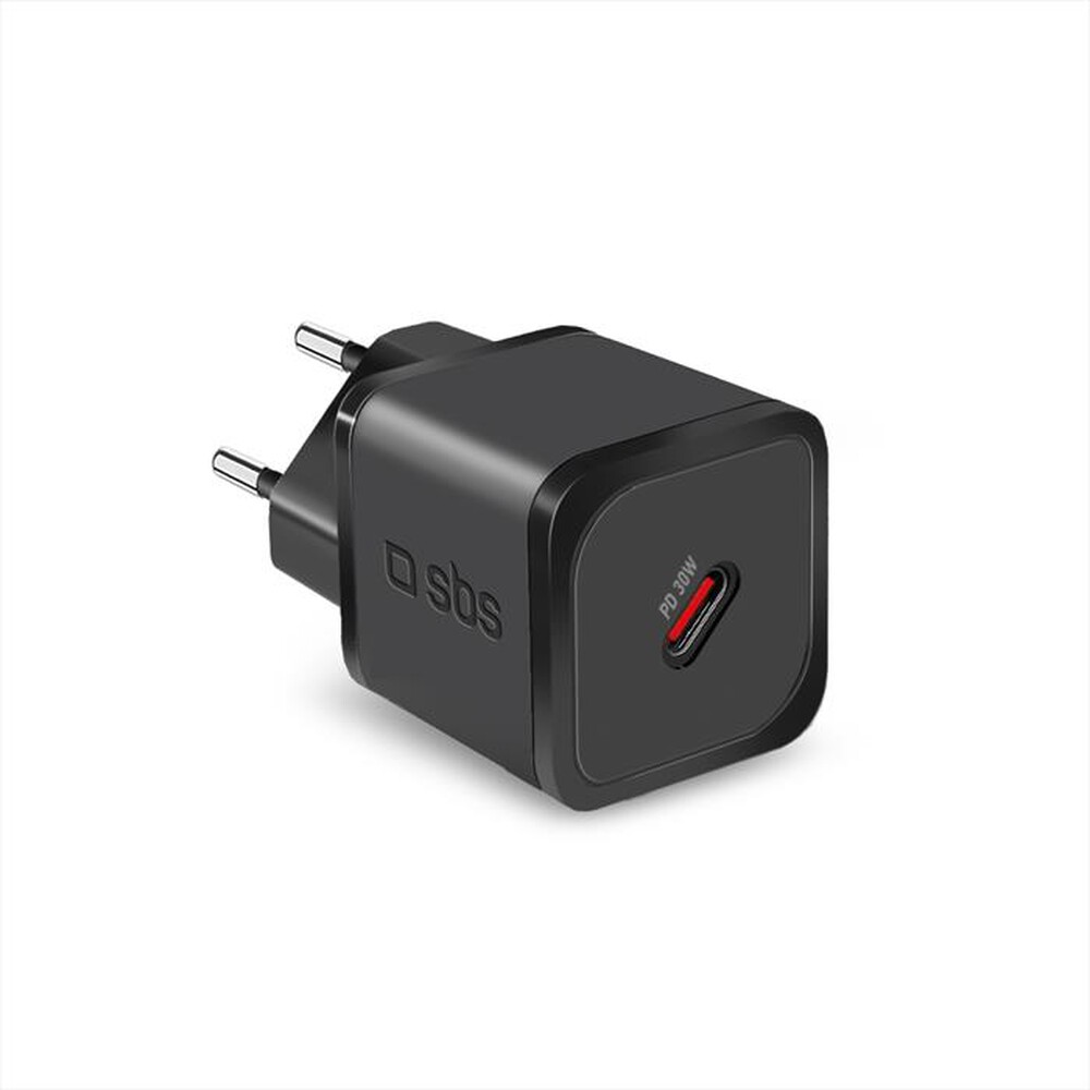 "SBS - Carica batterie TETRGAN1C30W-Nero"