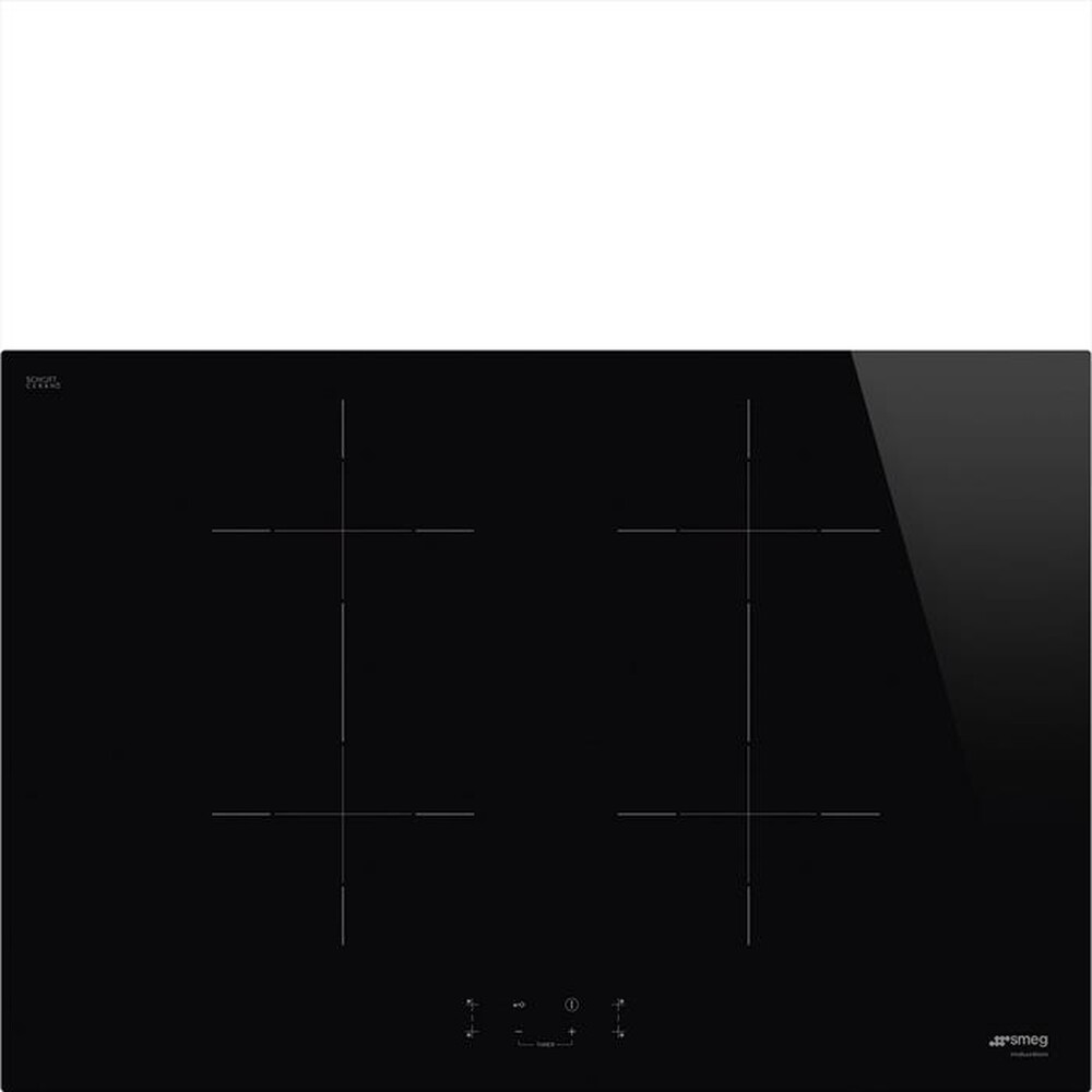 "SMEG - Piano cottura induzione SIB2741D 75 cm-Nero/Vetro"