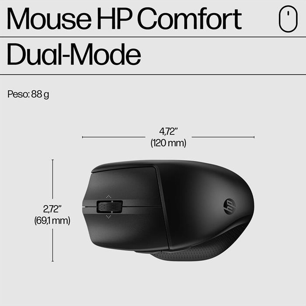 Immagine del prodotto HP - Tastiera + Mouse HP 680 COMFORT DUAL-MODE-Nero