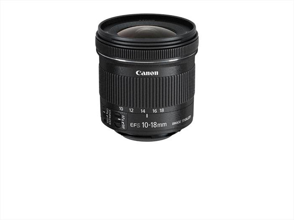 "CANON - Ottica EF-S 10-18 IS STM + EW-73C +Panno per lenti-Black"