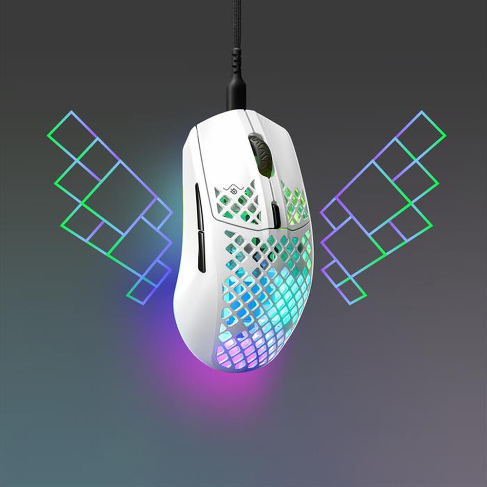 Immagine del prodotto STEELSERIES - Mouse AEROX 3 SNOW-Bianco