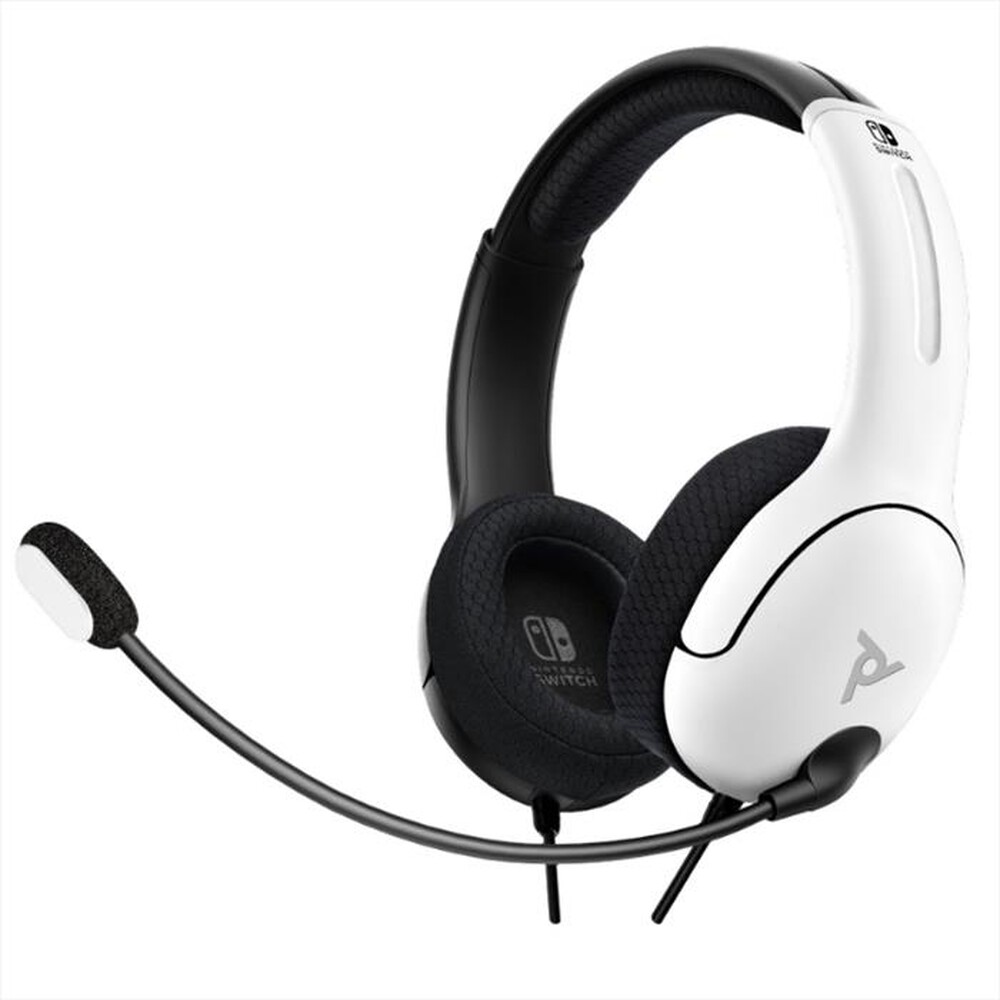 "PDP - 500-162-BW-EU Cuffie Stereo per Nintendo Switch-Nero/Bianco"