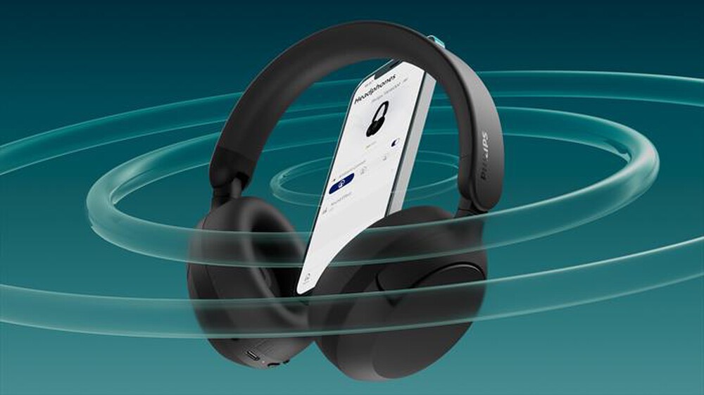 Immagine del prodotto PHILIPS - Cuffie a padiglione chiuso TAH6000BK/00-Black