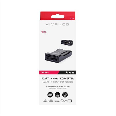 SBS - SCART-HDMI Converter-Nero