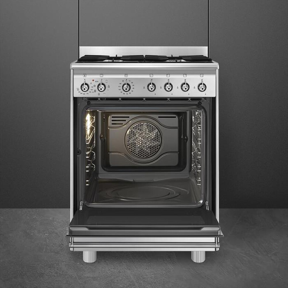 "SMEG - Cucina SX61GM Classe A-Acciaio inox"