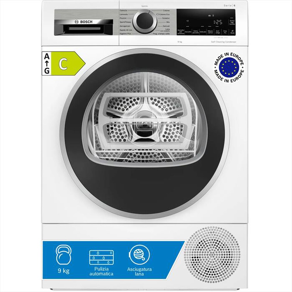 Immagine del prodotto BOSCH - Asciugatrice Serie 6 WQG245D0IT 9Kg Classe C-Bianco