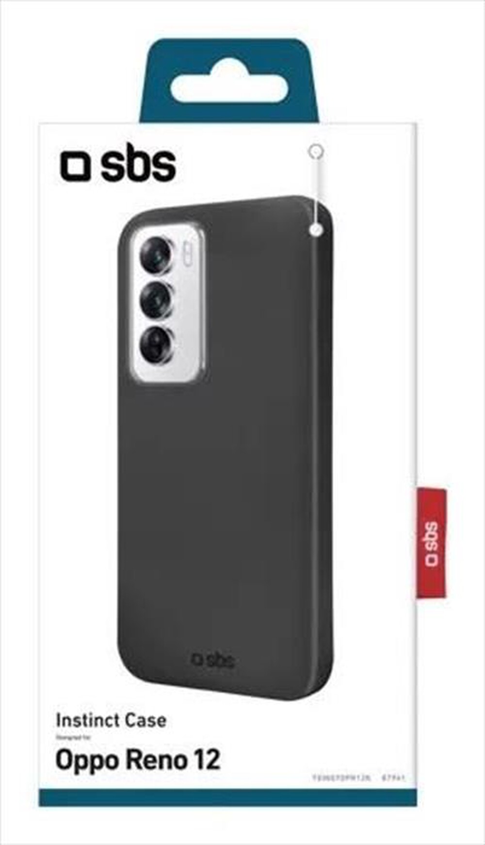 "SBS - Custodia TEINSTOPR12K per Oppo Reno 12-Nero"