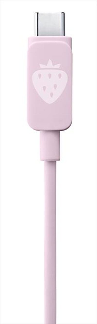 TECH POP - Cavo USB-C to USB-C AROMA CABLE - FRAGOLA-Rosa