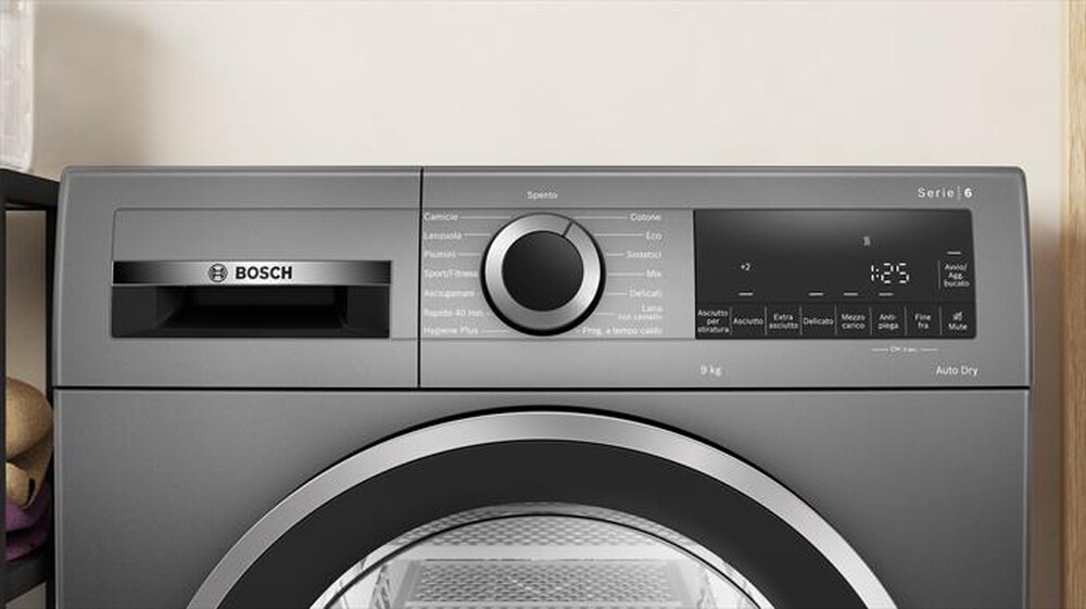 Immagine del prodotto BOSCH - Asciugatrice Serie 6 WQG243DRII 9Kg Classe C-Antracite