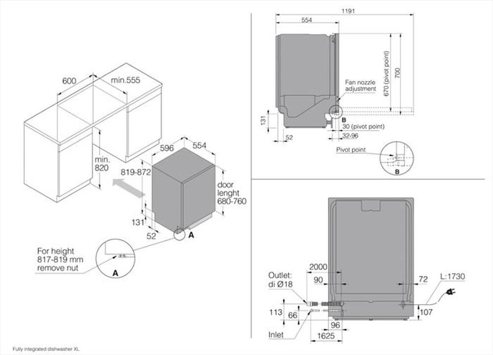 Immagine del prodotto ASKO - Lavastoviglie DFI 544 D Classe B 14 coperti