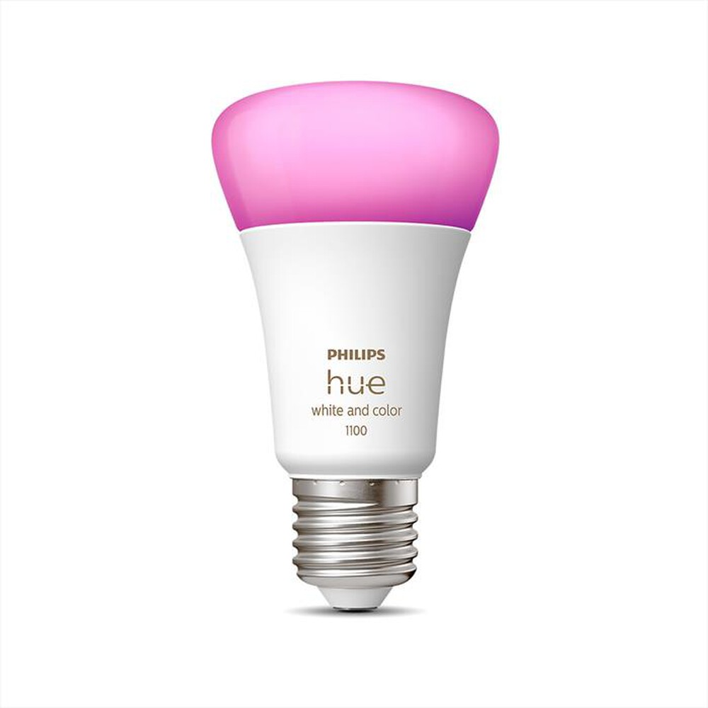 "PHILIPS - HUE WHITE AND COLOR AMBIANCE LAMPADINA E27 9W-Bianco"