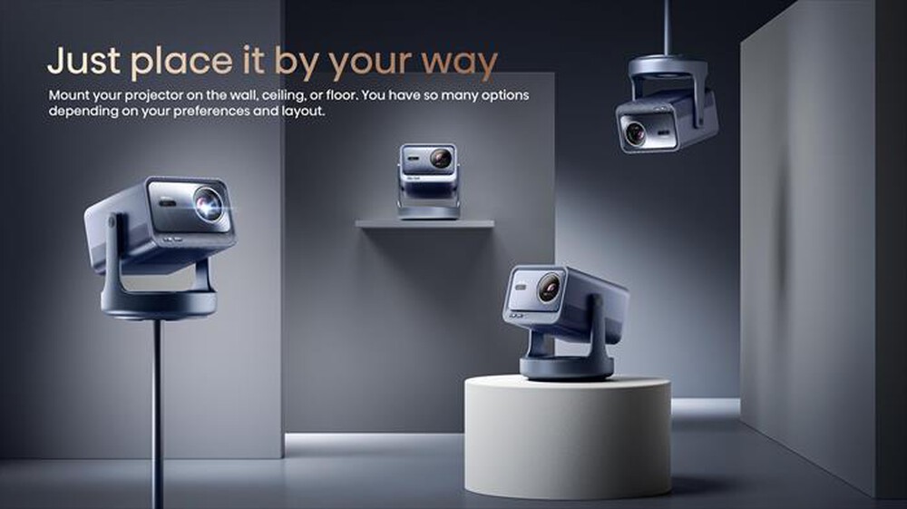 Immagine del prodotto HISENSE - Mini Proiettore Smart 4K C2 PRO-Metallo - Grigio Carbone