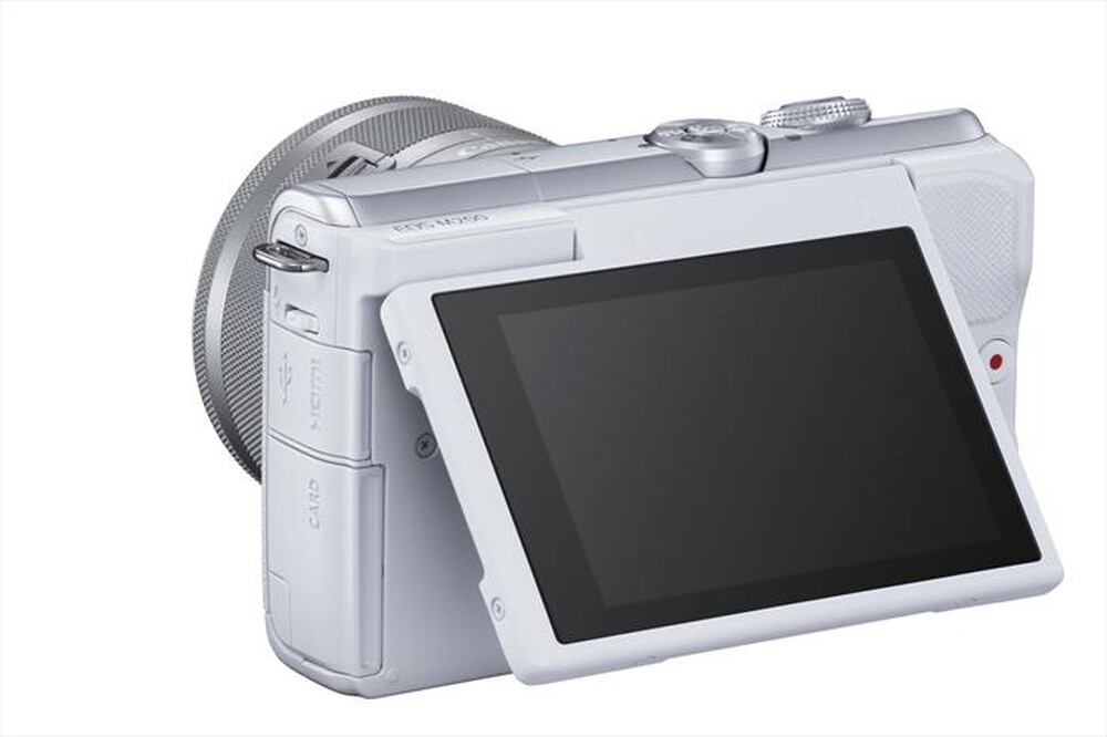 "CANON - EOS M200 WHITE + EF-M 15-45 MM-White/Silver"