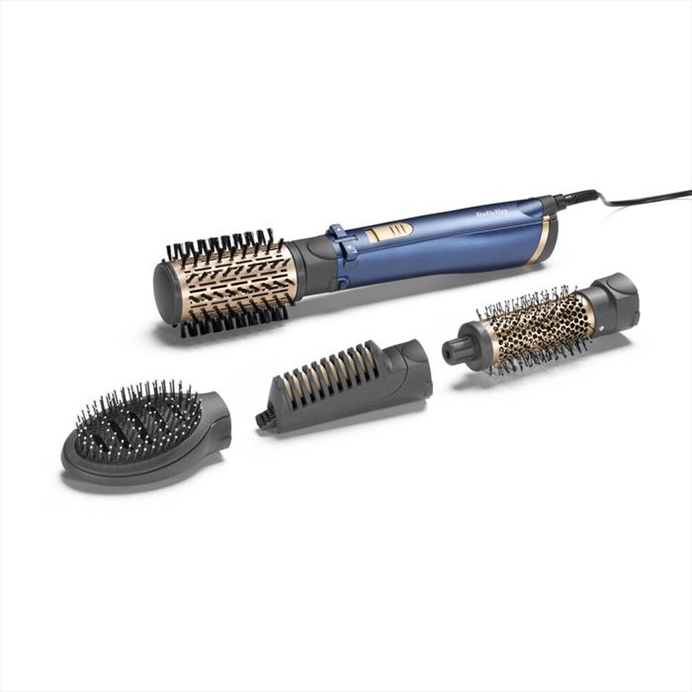 "BABYLISS - Spazzola arriccia capelli AS965E-BLU/ORO"