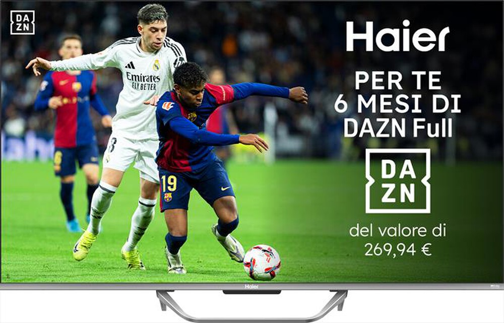 HAIER - Smart TV QLED UHD 4K 55" H55Q80FUX-Nero