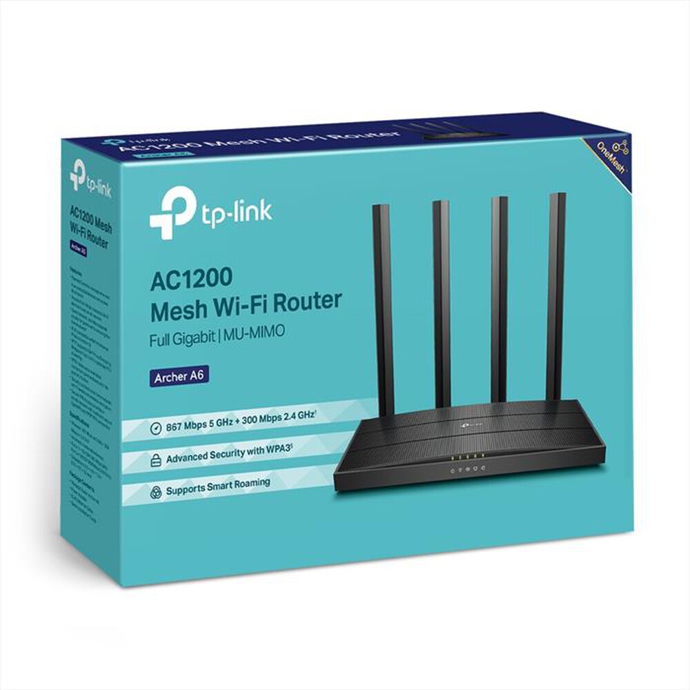"TP-LINK - ARCHER A6 | ROUTER GIGABIT WI-FI AC1200"