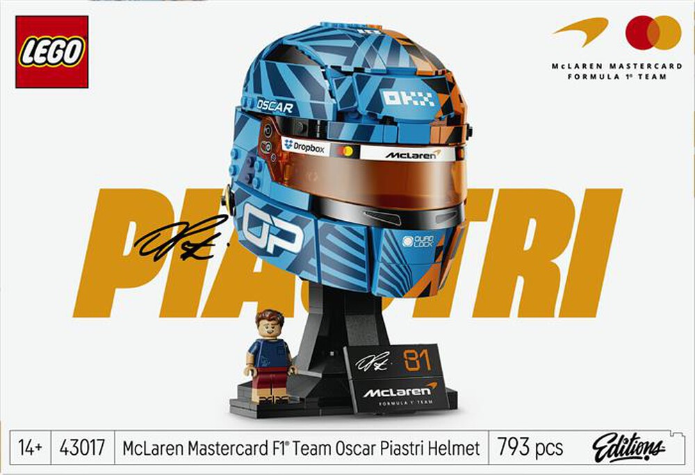 Immagine del prodotto LEGO - EDITIONS Casco di Oscar Piastri McLaren - 43017-Multicolore