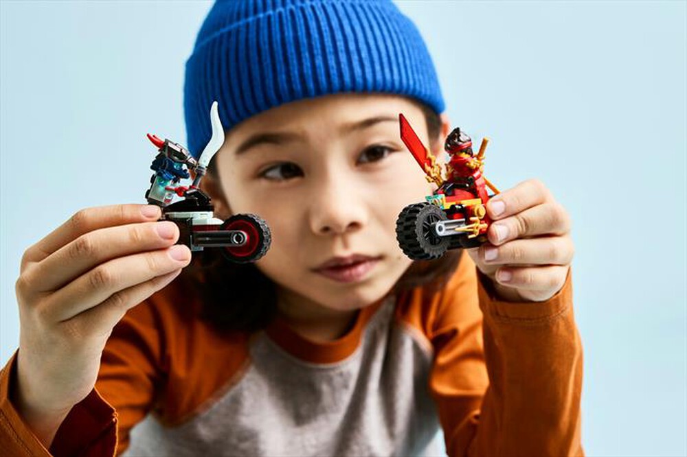"LEGO - GARA DI VELOCIT SULLA MOTO DI KAI-,"