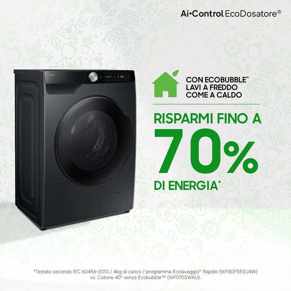 Immagine del prodotto SAMSUNG - Lavasciuga WD90DG6G94BBU3 9/5KG Classe A-nera con obl&ograve; e display nero