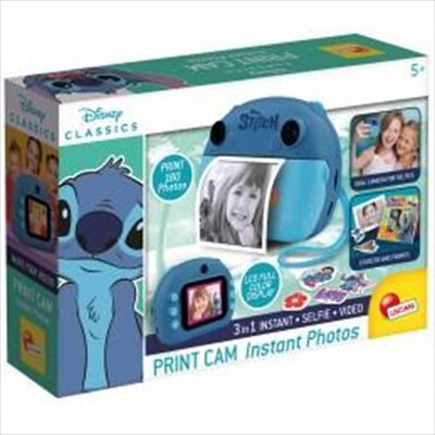 LISCIANI GIOCHI - Macchina fotografica per bambini STITCH PRINT CAM-Blu