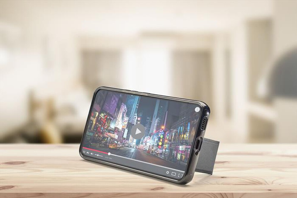 "CELLULARLINE - Custodia Back STANDCASEGALS23K per Galaxy S23-Nero"