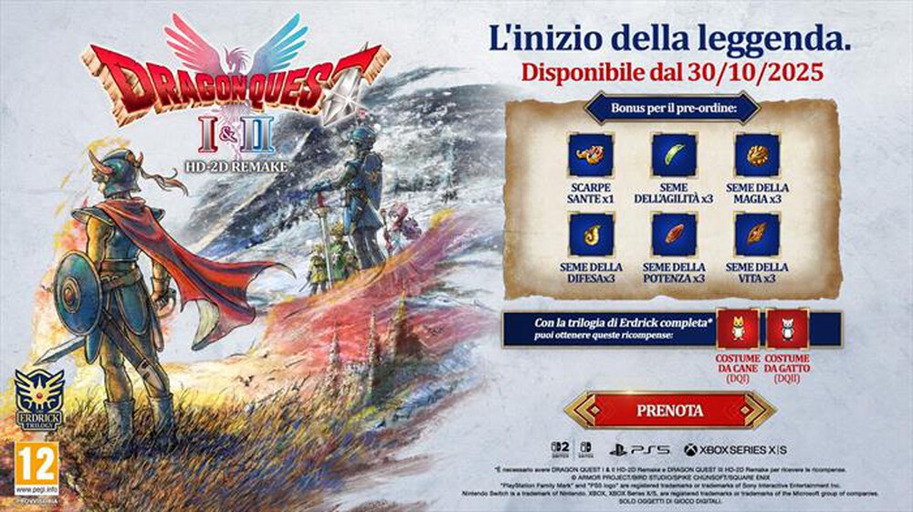 Immagine del prodotto BANDAI SQUARE ENIX - DRAGON QUEST I & II HD-2D REMAKE NSW