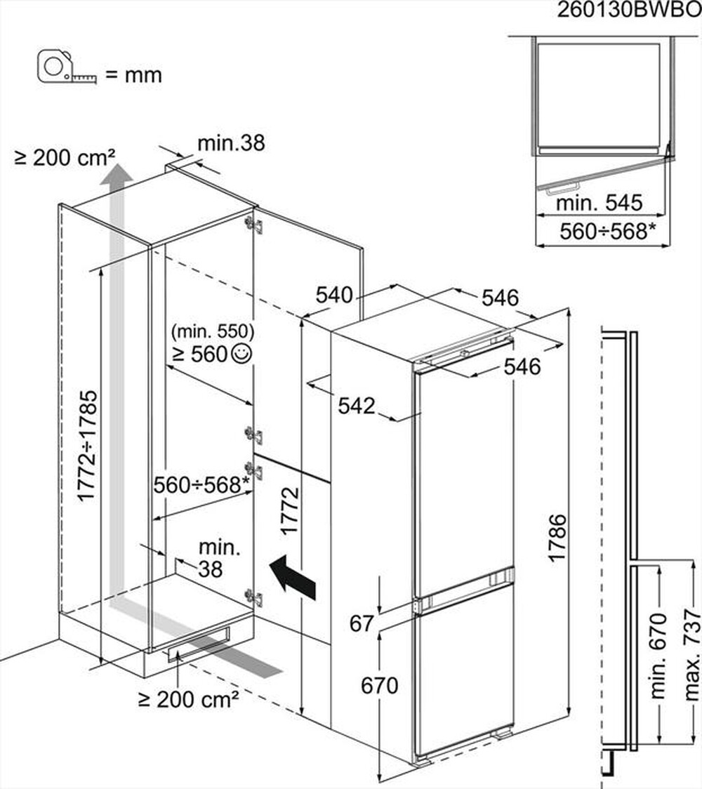 Immagine del prodotto ELECTROLUX - Frigorifero combinato LNN3CE18S Classe E 253lt-Bianco