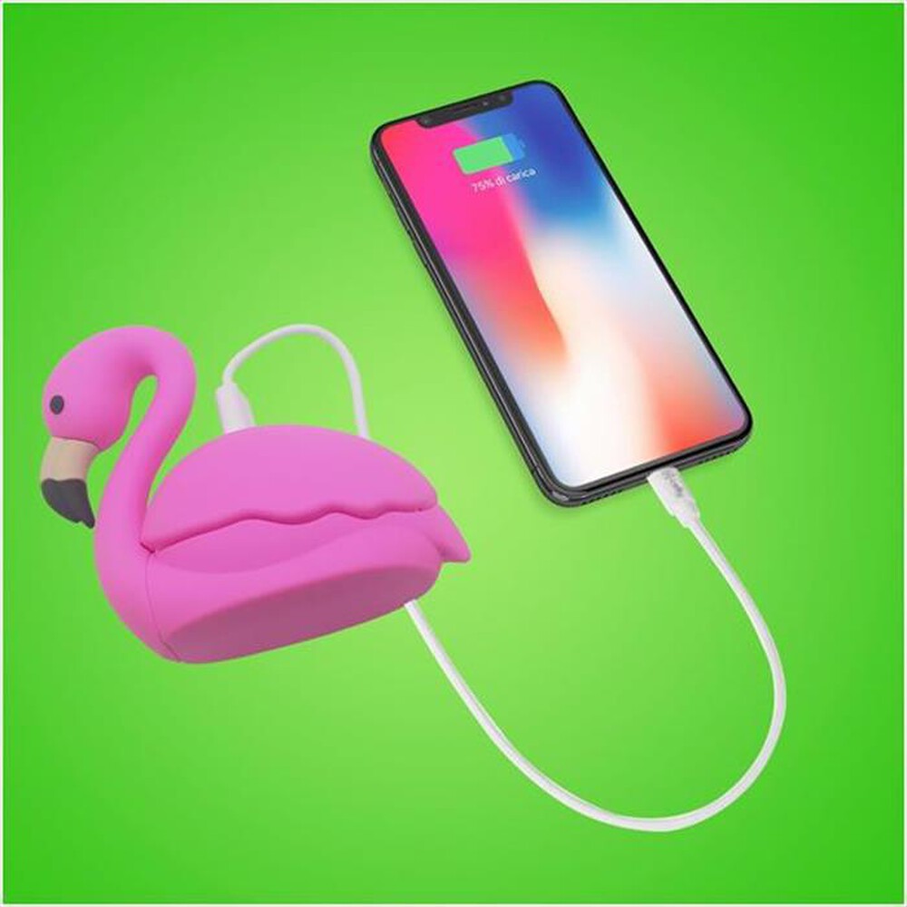 "CELLY - PBFLAM2200PK - PB 2200 EMOJI FLAMINGO-Rosa/Plastica"