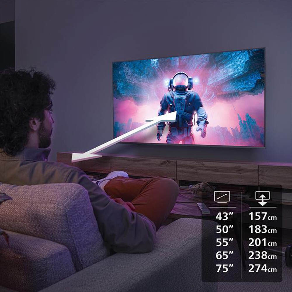 Immagine del prodotto PHILIPS - Smart TV QLED 4K 43" 43PQS7801/12-Black