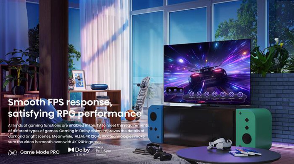 "HISENSE - Smart TV OLED 65\" 4K Ultra HD 65A86N 120Hz-NERO"