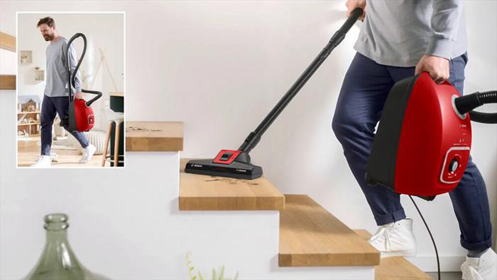Immagine del prodotto BOSCH - Aspirapolvere a traino BGB41PET1-Nero, Rosso