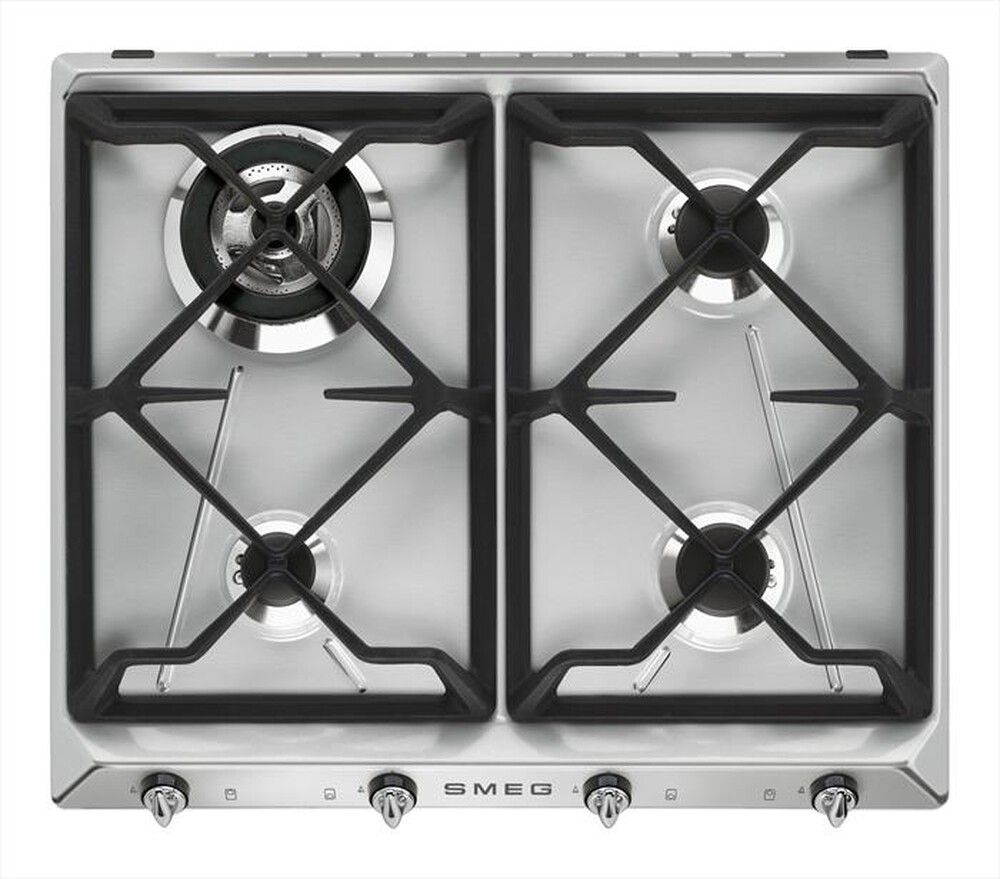 "SMEG - Piano cottura a gas SR964XGH 59,5cm-inox"