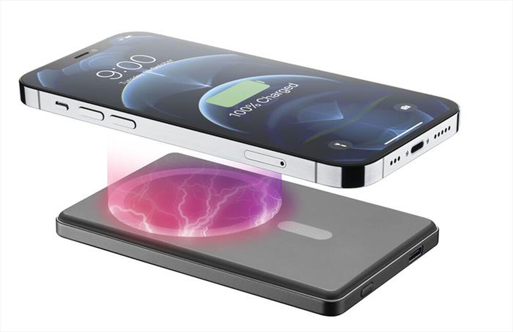 Immagine del prodotto CELLULARLINE - Power bank PBMAGSLIM5000WIRD-Grigio