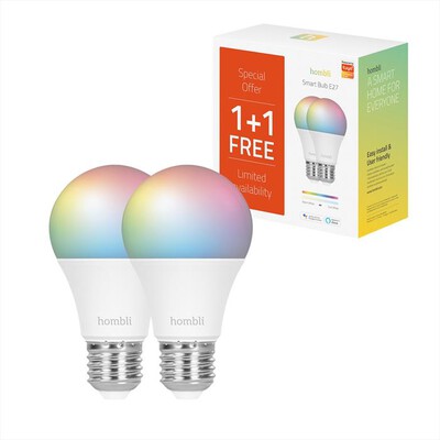 HOMBLI - Smart bulb CCT/RGB 1+1 Free