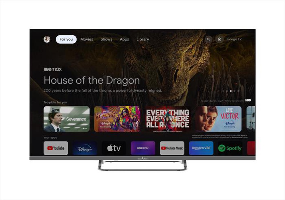 SMART TECH - Smart TV LED UHD 4K 43" 43QG02V-GRIGIO
