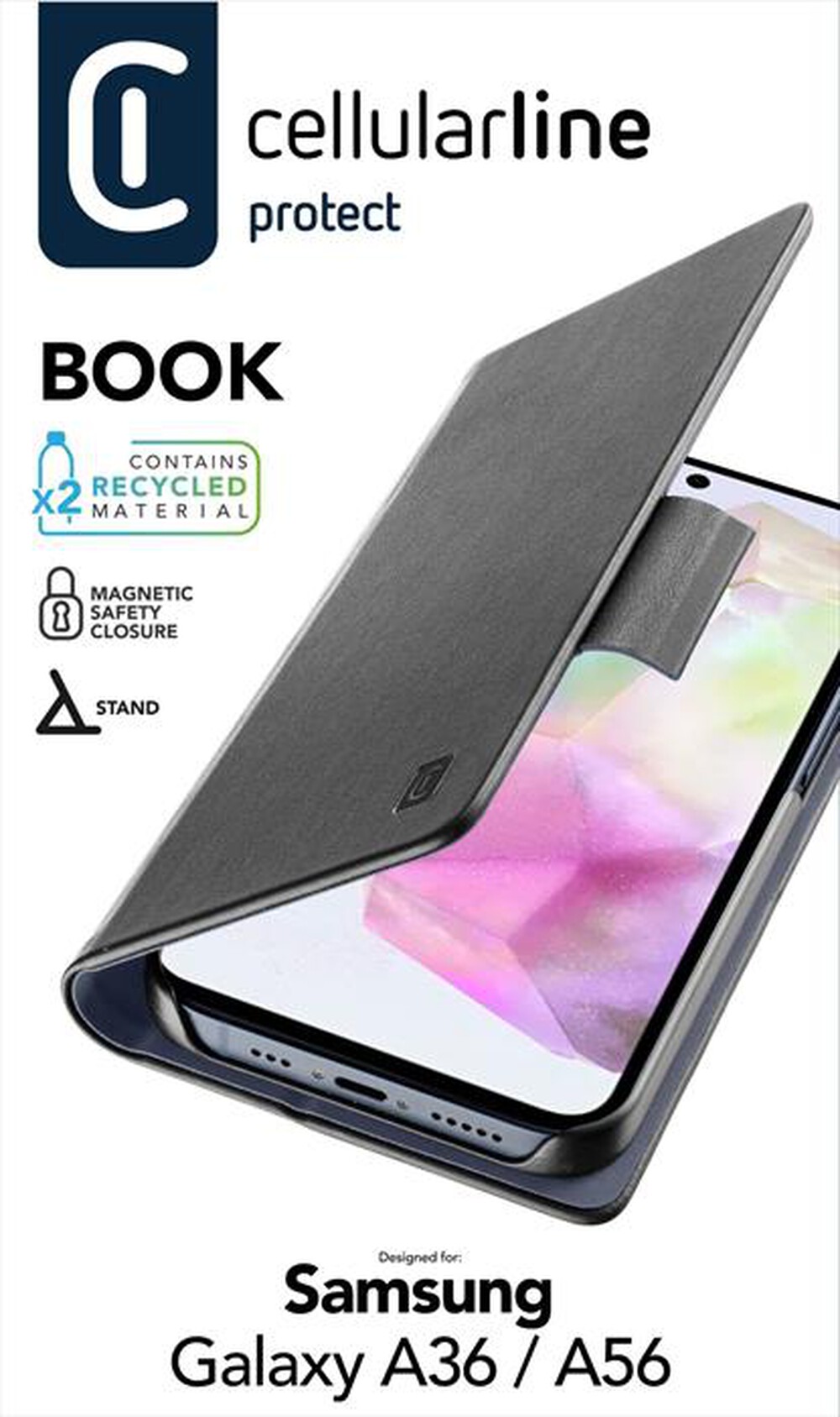 Immagine del prodotto CELLULARLINE - Cover per Galaxy A36/A56 BOOK-Grey