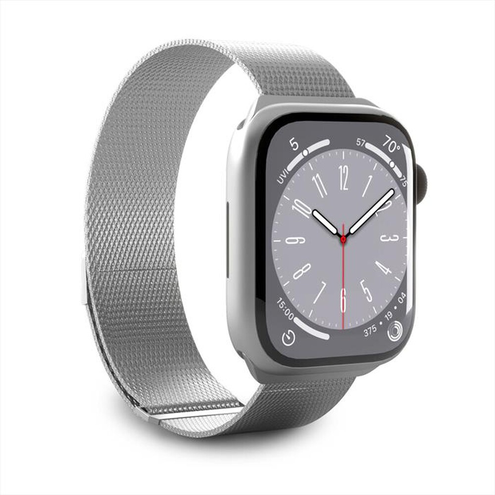 "PURO - Cinturino PUMILAW44SIL Apple Watch 42-44-45-49mm-Argento"