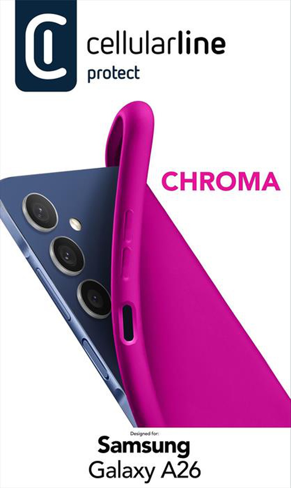 Immagine del prodotto CELLULARLINE - Custodia in gomma CHROMA per Galaxy A26-Rosa