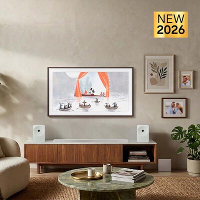 SAMSUNG - Smart TV The Frame Pro QLED AI 85" QE85LS03HWUXZT-Black