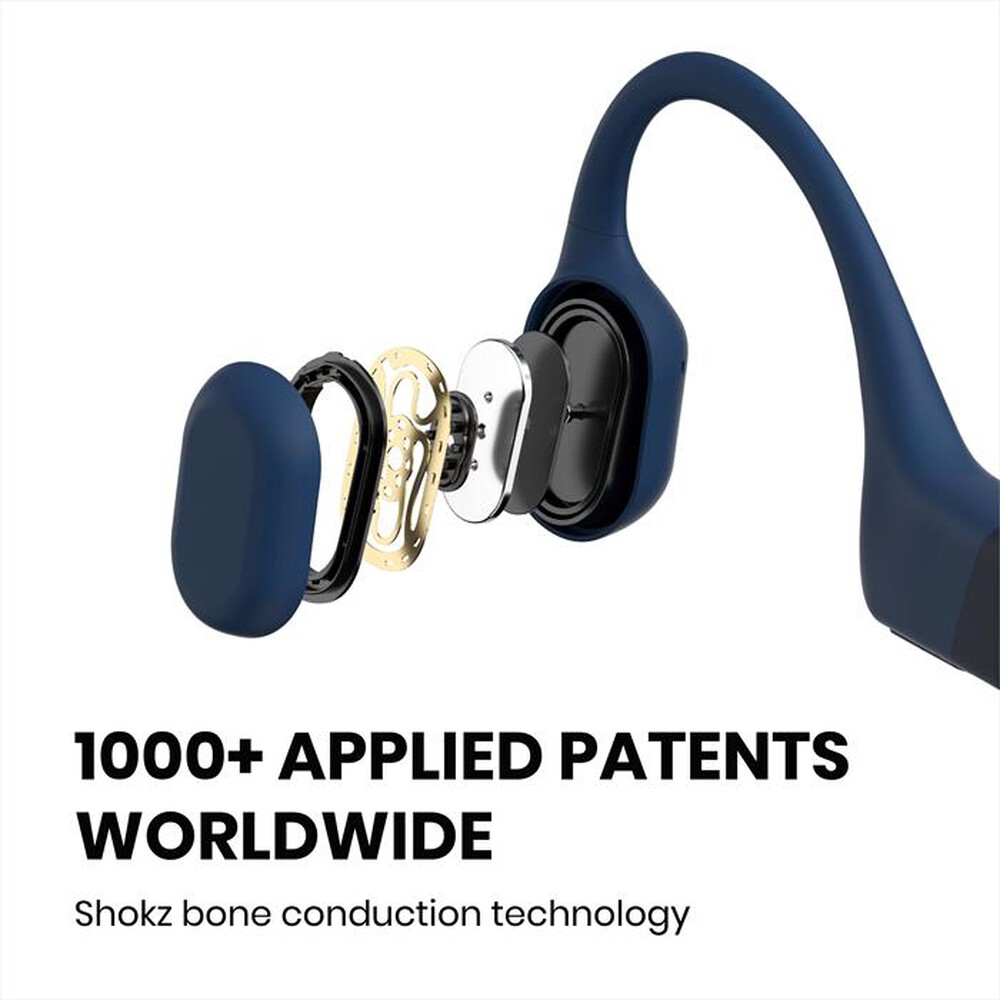 "SHOKZ - Auricolare Bluetooth OPENRUN-Blue"