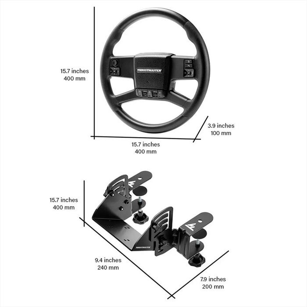 Immagine del prodotto THRUSTMASTER - Volante da corsa SIMTASK TRUCK-40 ADD-ON KIT-Nero