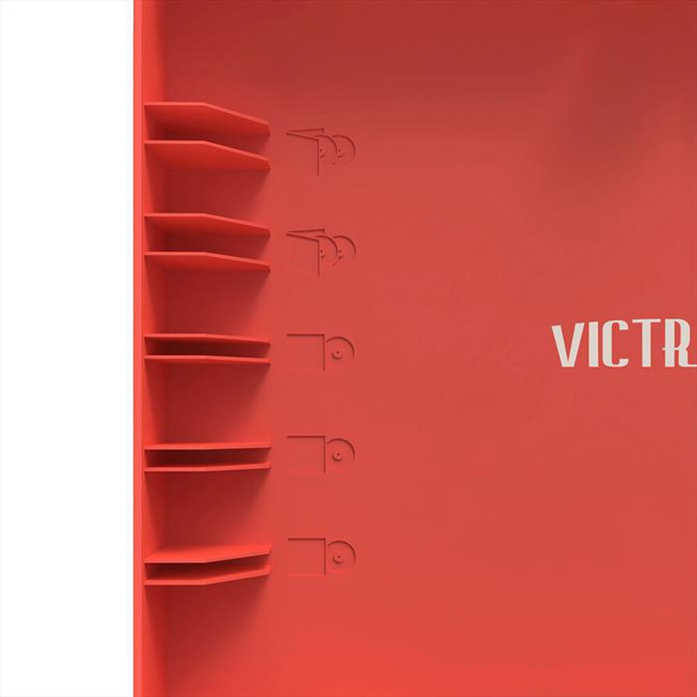 "VICTROLA - Piatto giradischi RE-SPIN-ROSSO"