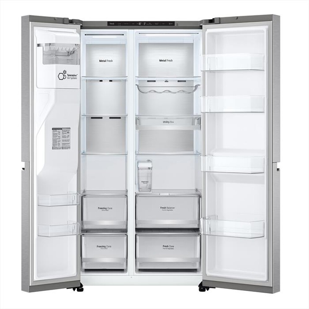 "LG - Frigorifero side by side GSLV91MBAC Classe C 635L-Acciaio inossidabile"