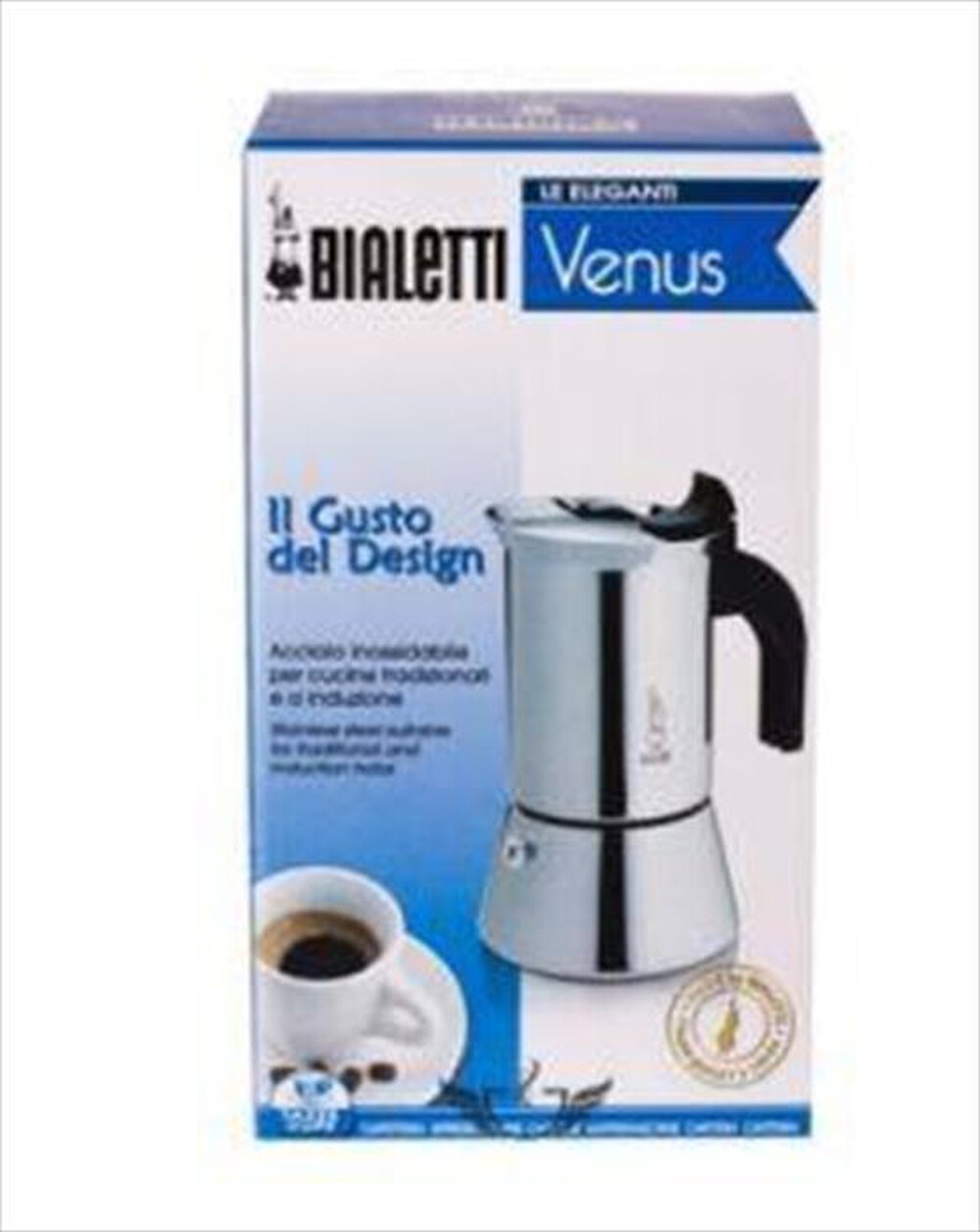 "BIALETTI - Moka 4 tazze 0007254/CNNP-Argento"