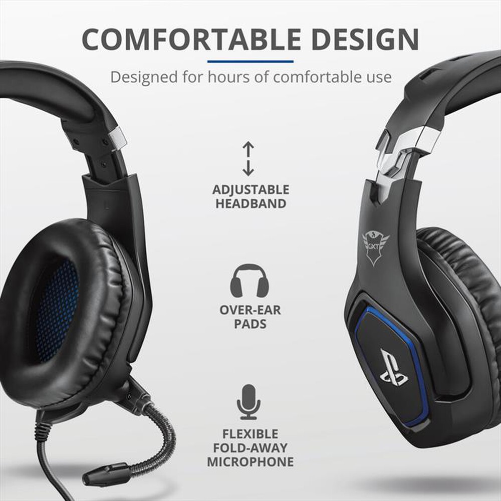 "TRUST - GXT 488 FORZE PS4 HEADSET BLACK-Black/Blue"